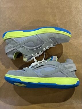 Nike Huarache Dance / Run Gray/Lime/Blue Shoes (Women’s 8.5)